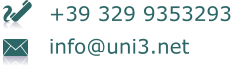 +39 329 9353293  info@uni3.net